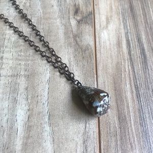 Hawaii Cone Shell Pendant Necklace Copper Chain